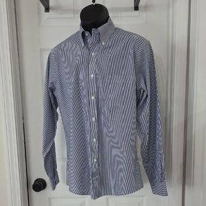 Brooks Brothers Men's Blue Striped Shirt